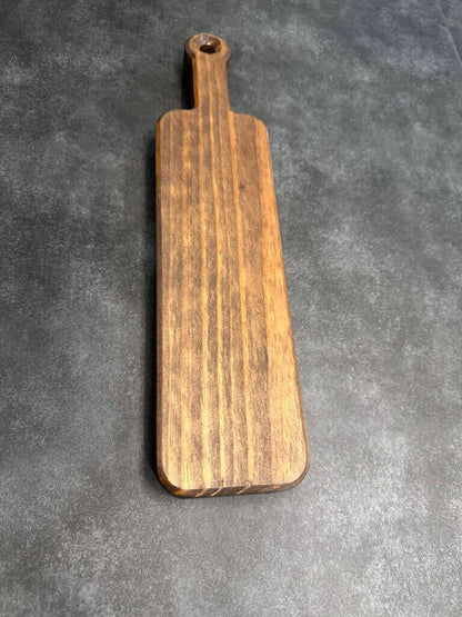 12-in Natural Decorative Wooden Platter Texas sign Serving Paddle Tray With Handle