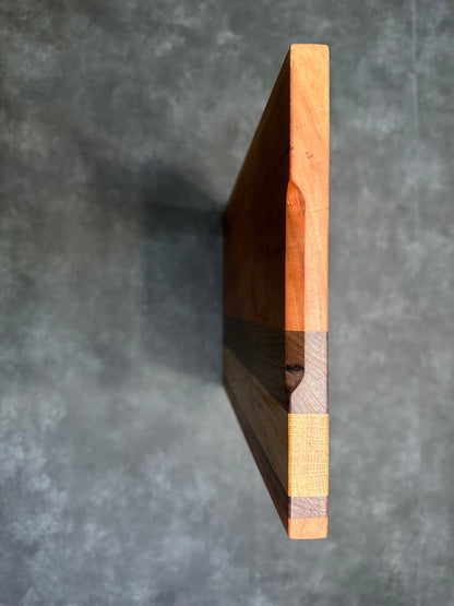 9 1/8" x 15" x 3/4" Premium Cherry, White Oak, and Walnut Cutting Board, Chopping Block