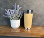16oz/500ml Eco-Friendly Bamboo Stainless Steel Coffee/tea Tumbler, water bottle, Thermal cup