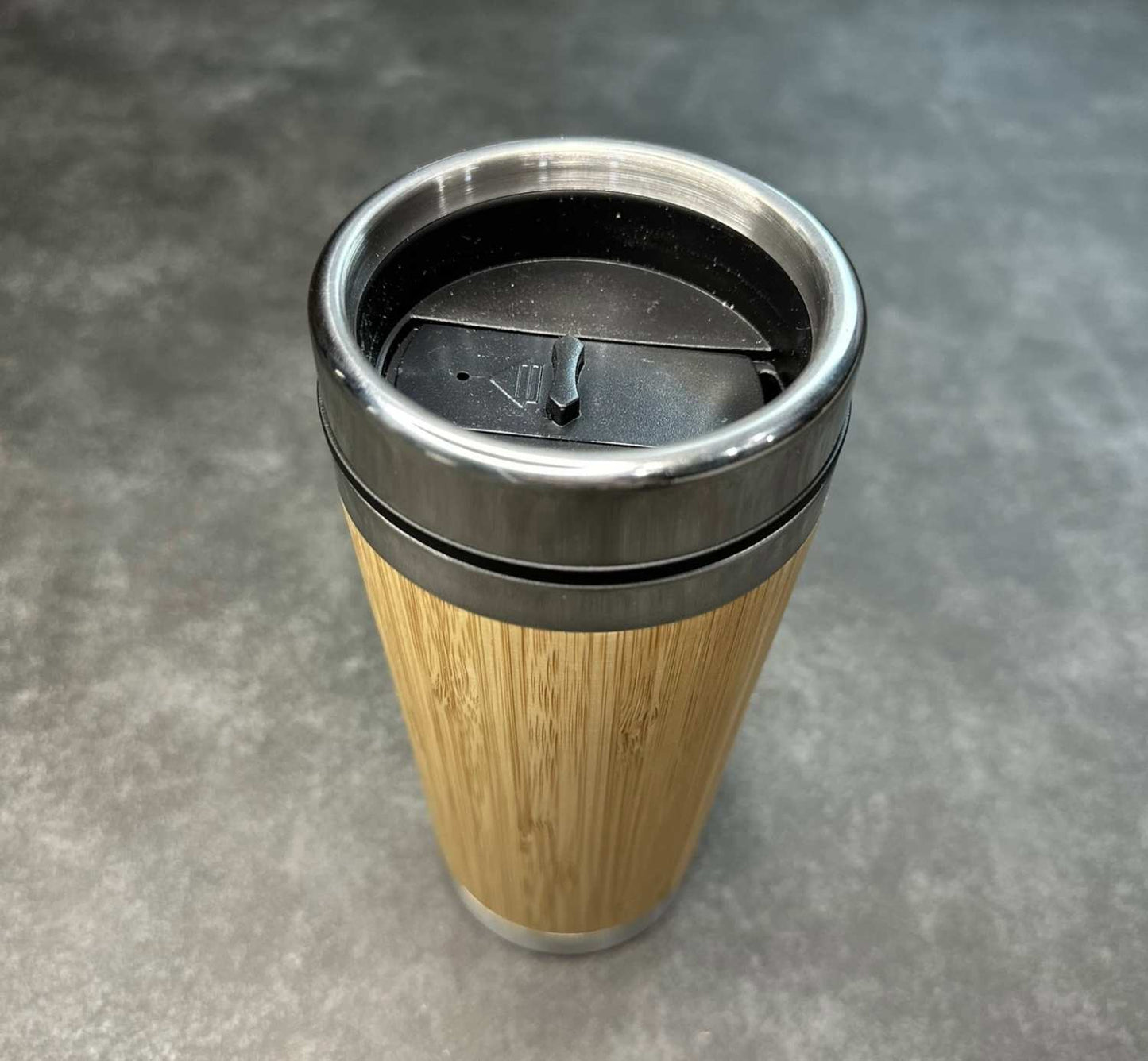 16oz/500ml Eco-Friendly Bamboo Stainless Steel Coffee/tea Tumbler, water bottle, Thermal cup