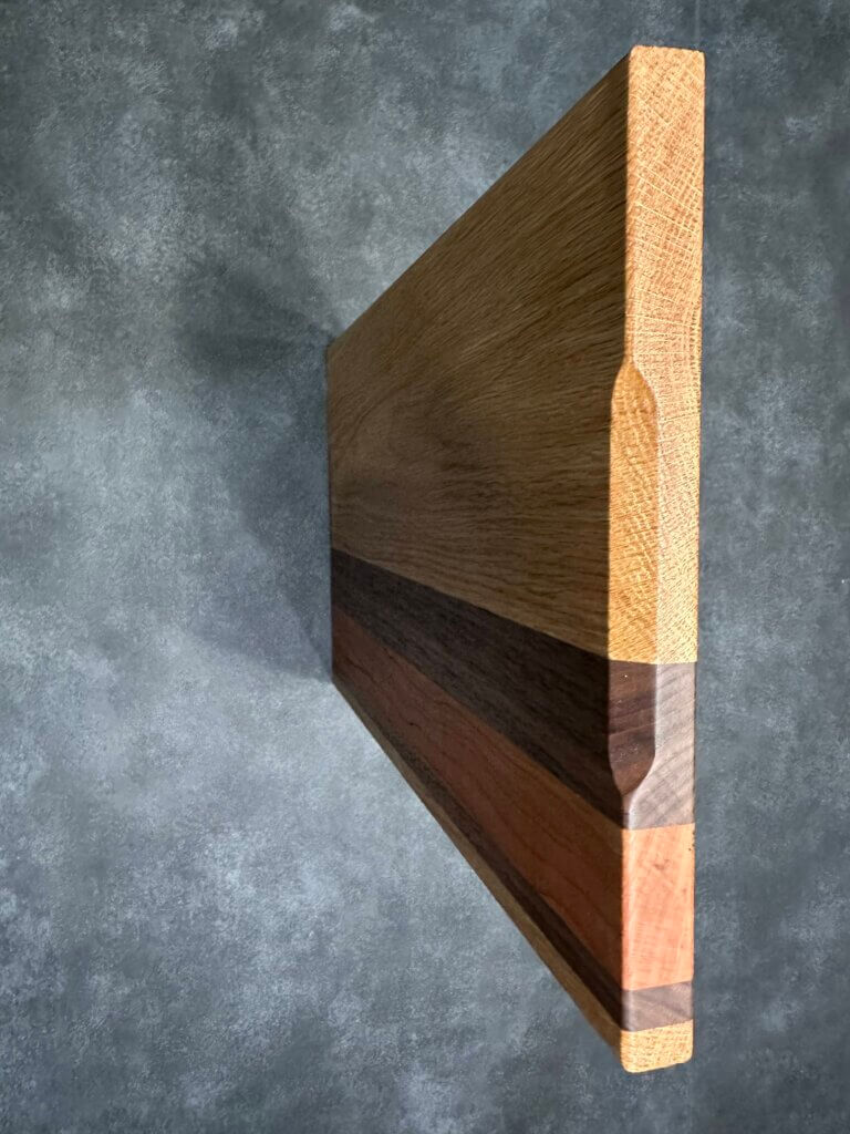 9 1/8" x 15" x 3/4" Premium White Oak, Cherry, and Walnut Cutting Board, Chopping Block