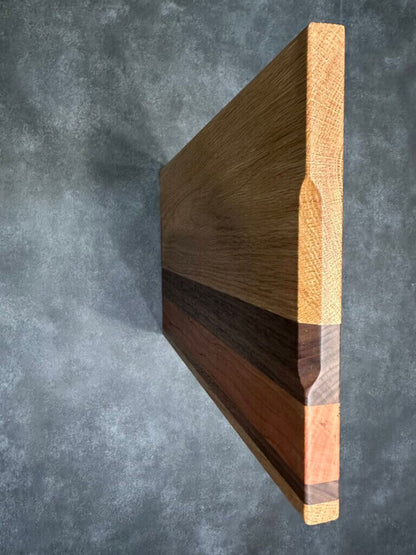9 1/8" x 15" x 3/4" Premium White Oak, Cherry, and Walnut Cutting Board, Chopping Block